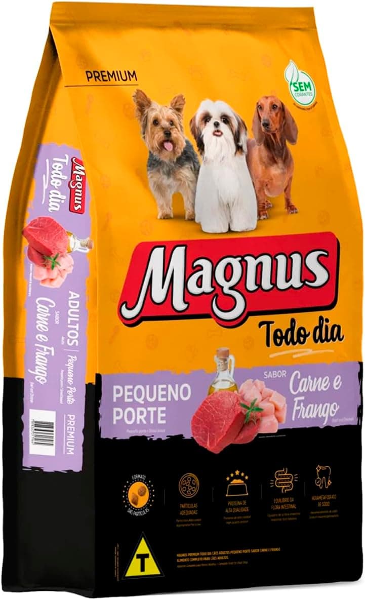 Saco de 10,1 kg da ração Magnus Todo Dia para cães de porte pequeno