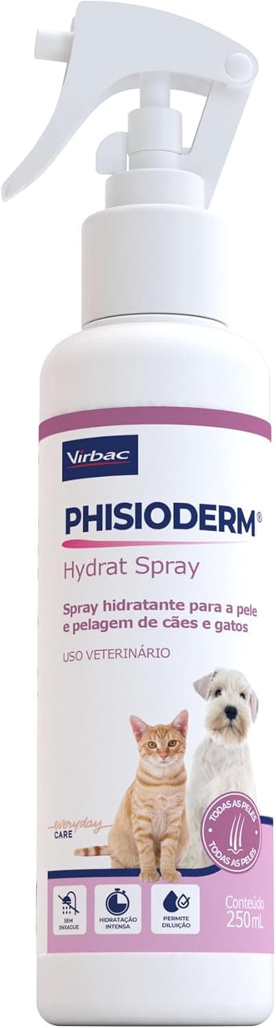 Phisioderm Hydrat Spray Hidratante para Cães e Gatos